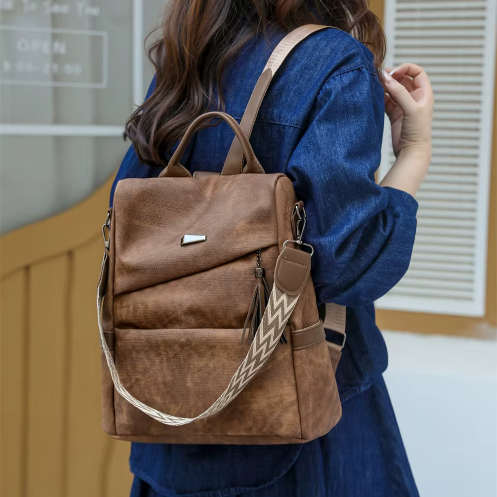 Sac à Dos Femme Élégant Marron | Juliette