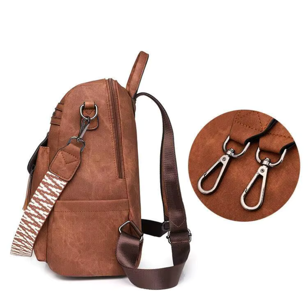 Sac à Dos Femme Grande Capacité Marron | Camille II
