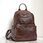 Sac à Dos Cuir Femme Marron | Élise