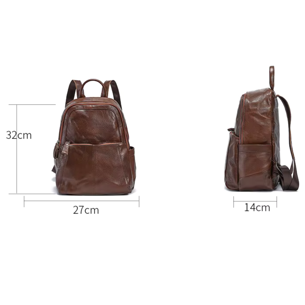 Sac à Dos Cuir Femme Marron | Élise