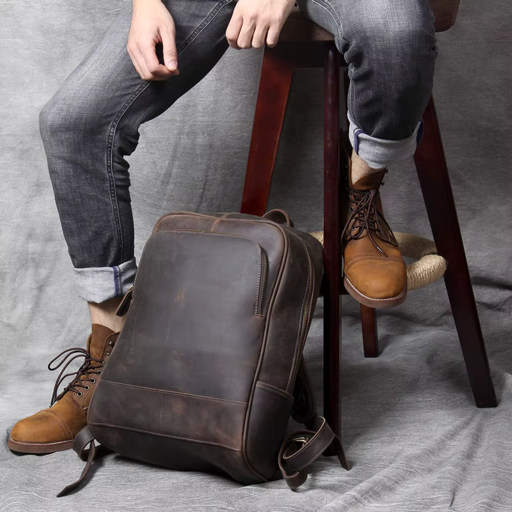 Sac à Dos Cuir Homme Femme Marron Vintage | Hugo II