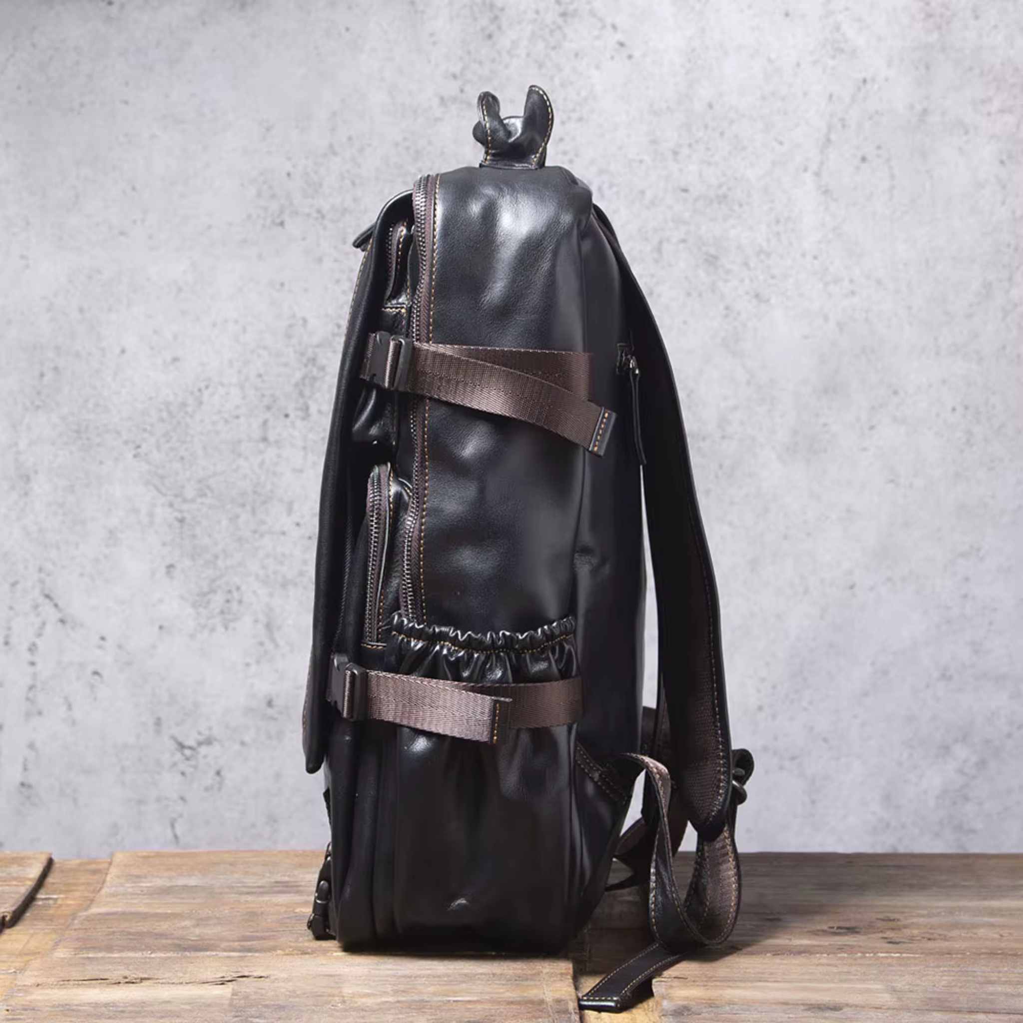 Sac à Dos Cuir Homme Noir | Maxime II