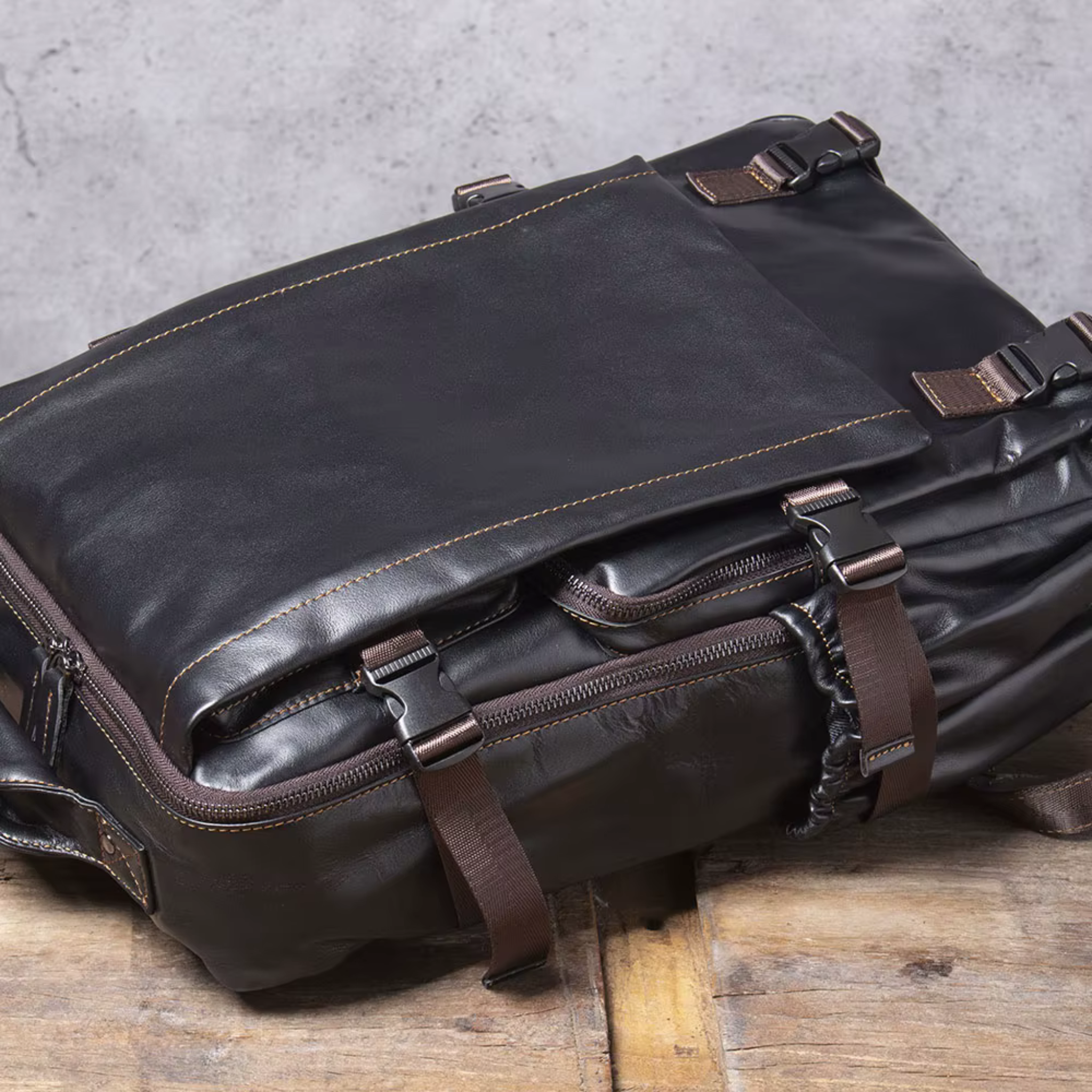 Sac à Dos Cuir Homme Noir | Maxime II