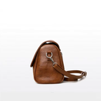 Sac bandoulière femme en similicuir vintage souple  multi-poches - Mila