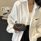 Sac bandoulière femme de soirée à paillettes avec chaîne élégante - Lumièra