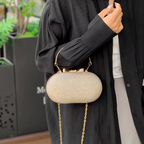 Sac bandoulière femme de soirée à paillettes avec chaîne élégante - Lumièra