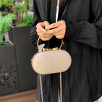 Sac bandoulière femme de soirée à paillettes avec chaîne élégante - Lumièra