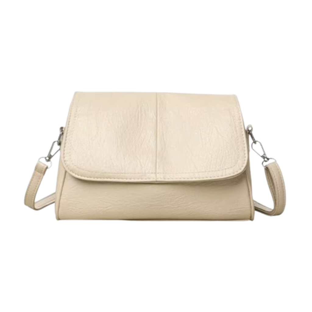 Sac bandoulière femme en similicuir vintage souple  multi-poches - Mila