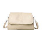 Sac bandoulière femme en similicuir vintage souple  multi-poches - Mila
