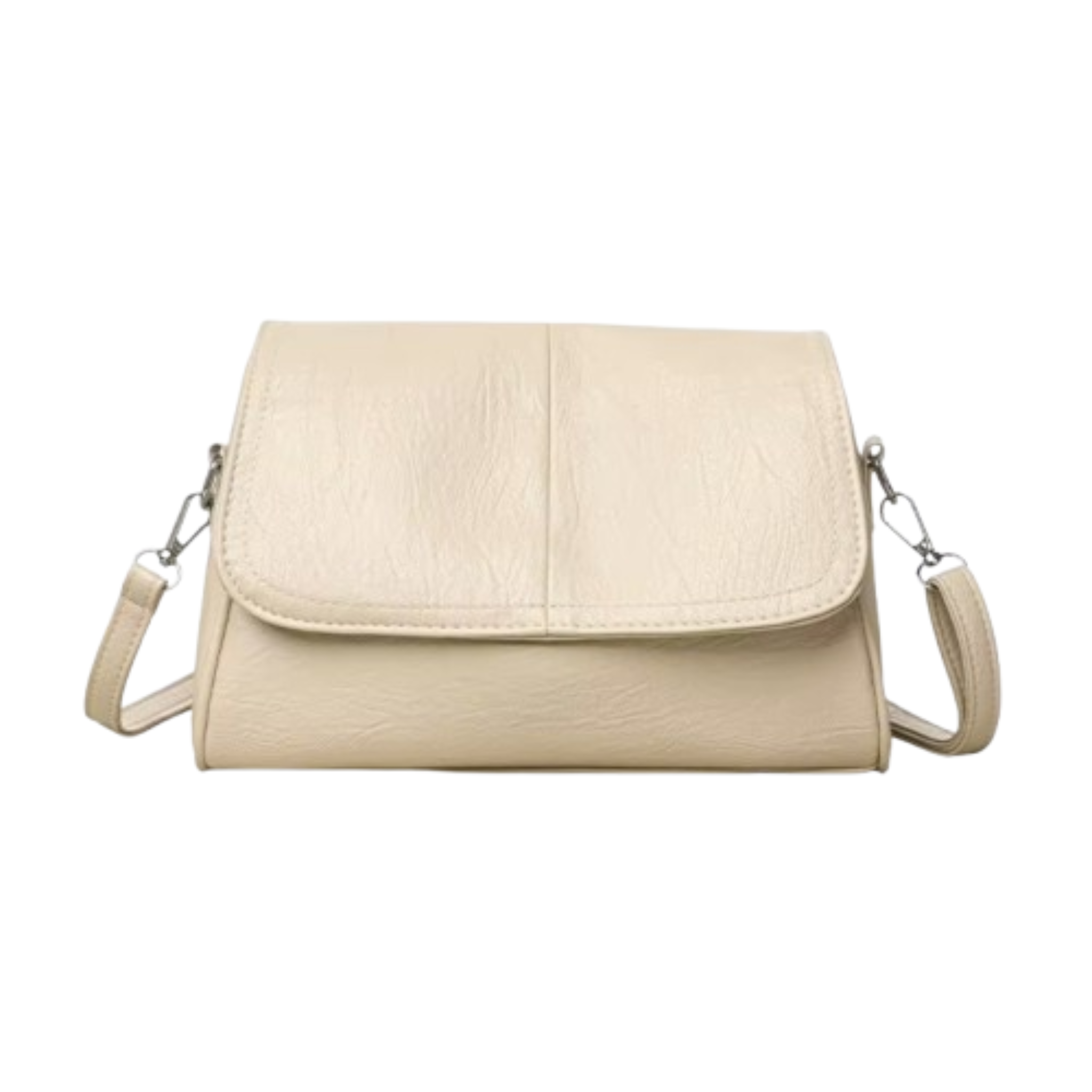 Sac bandoulière femme en similicuir vintage souple  multi-poches - Mila