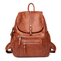 Sac à Dos Cuir Vintage Femme Marron | Luna