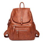 Sac à Dos Cuir Vintage Femme Marron | Luna