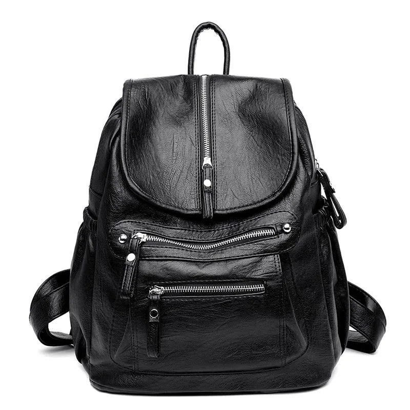 Sac à Dos Cuir Vintage Femme Marron | Luna