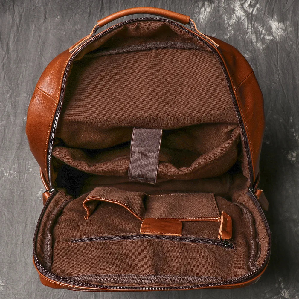 Sac à Dos Cuir Homme Femme Marron Vintage | Théo