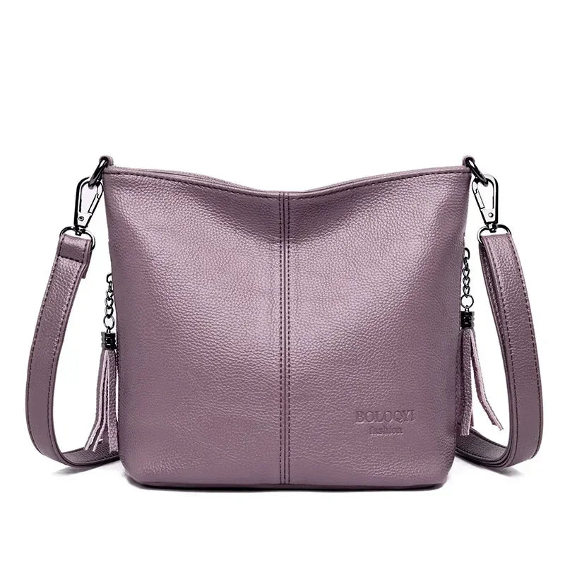 Sac bandoulière femme en similicuir grande capacité - Lara
