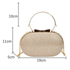 Sac bandoulière femme de soirée à paillettes avec chaîne élégante - Lumièra