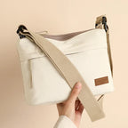 Sac bandoulière femme grande capacité multi-poches en toile - Kavera