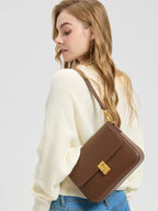 Mini sac bandoulière en similicuir carré - Livia