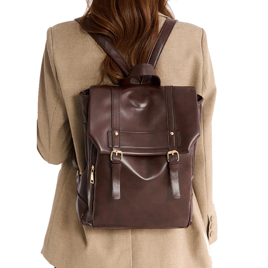 Sac à Dos Femme Style Vintage Chocolat | Victoria