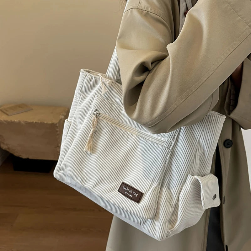 Sac bandoulière multi-poches grande capacité - Aline