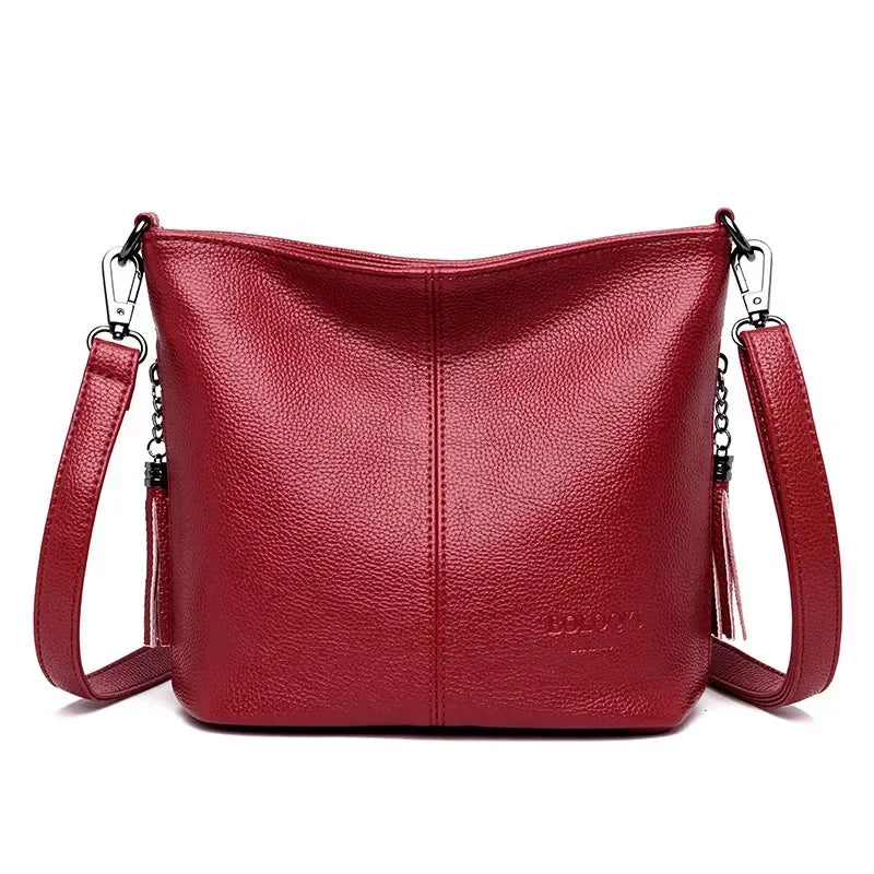 Sac bandoulière femme en similicuir grande capacité - Lara