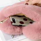 Sac bandoulière femme cœur fourrure doux élégant - Nalia