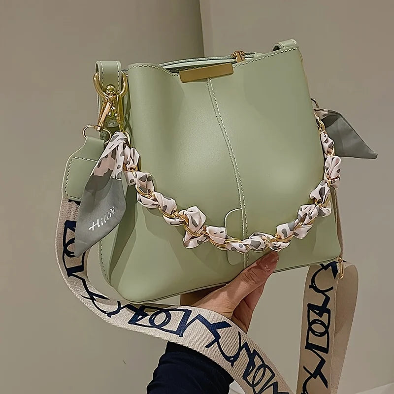 Sac bandoulière femme forme seau grande capacité - Nerina