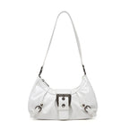 Sac bandoulière en similicuir plissé élégant - Louna
