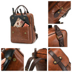 Sac à Dos Femme Style Vintage Marron | Margaux