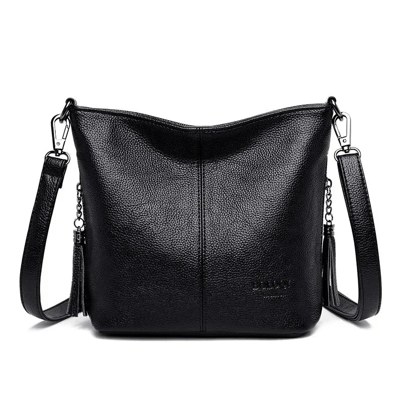 Sac bandoulière femme en similicuir grande capacité - Lara