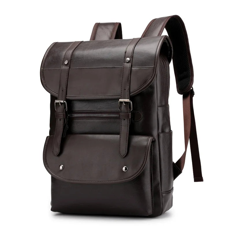 Sac à Dos Homme Cuir Marron Foncé  | Alex