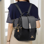 Sac à Dos en Cuir Femme Noir | Sofia