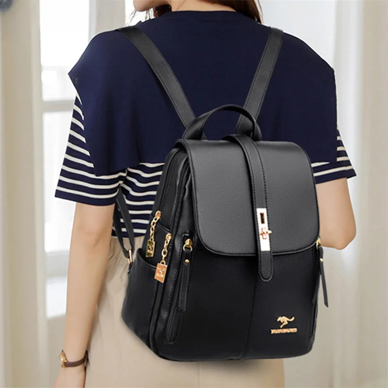 Sac à Dos en Cuir Femme Noir | Sofia