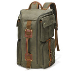 Sac à Dos Vintage Toile Homme Femme Marron | Axel