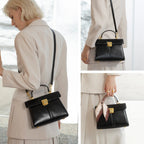 Sac bandoulière en cuir pour femme avec foulard - Fella