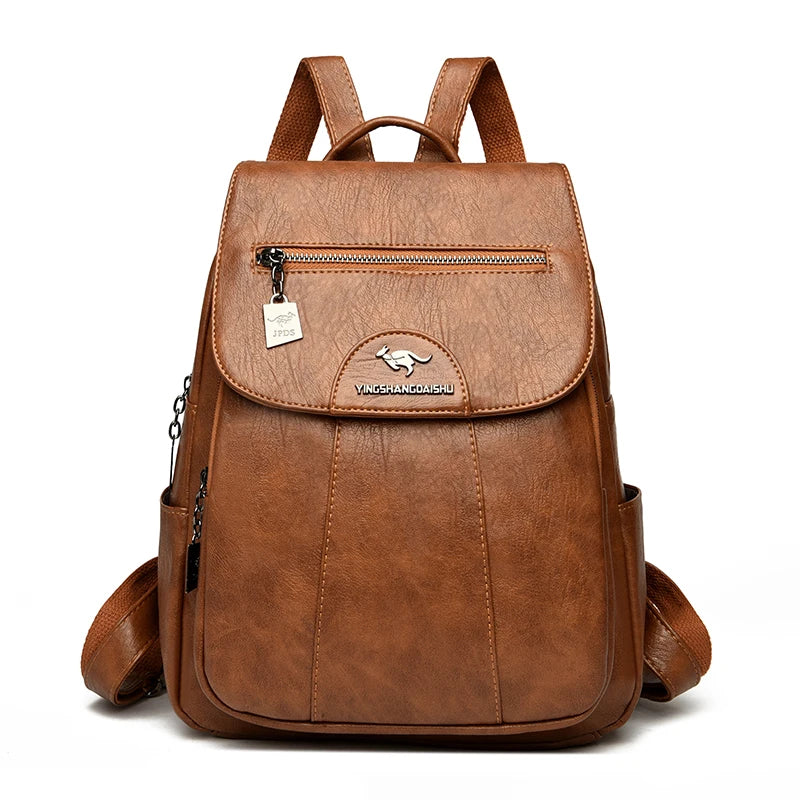 Sac à Dos en Cuir Pour Femme Noir | Camille