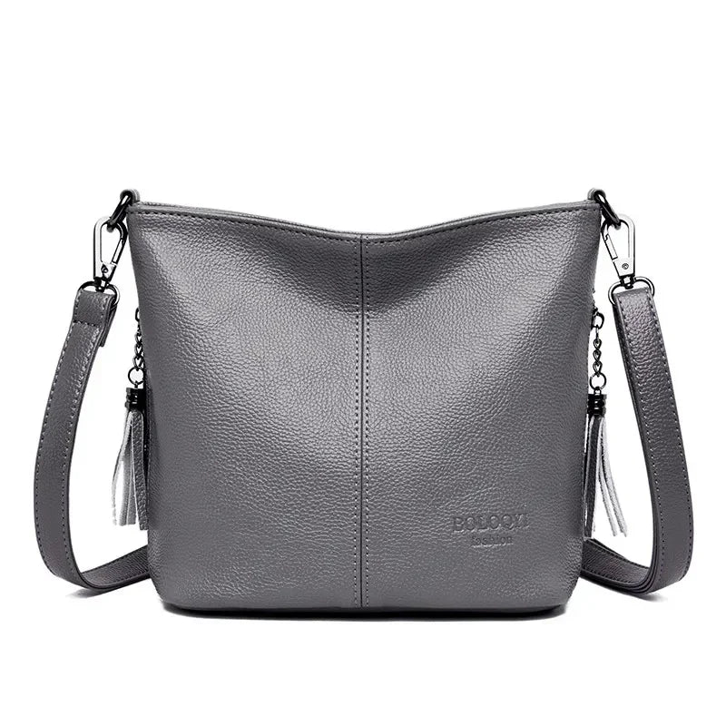 Sac bandoulière femme en similicuir grande capacité - Lara