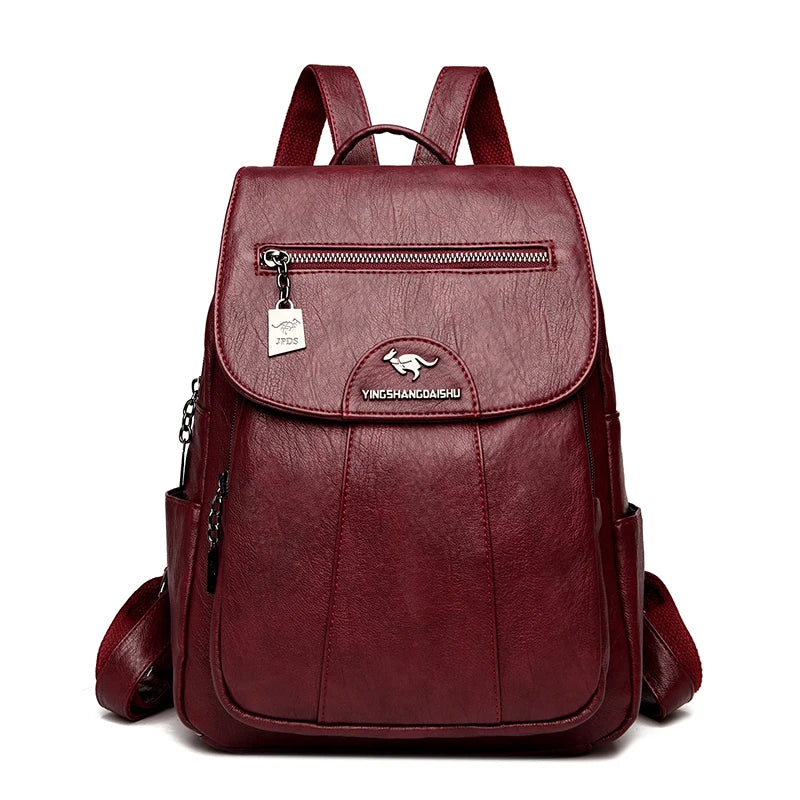 Sac à Dos en Cuir Pour Femme Noir | Camille