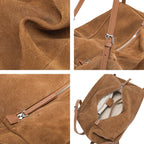 Sac a main femme en cuir bandoulière souple grand format - Lyne