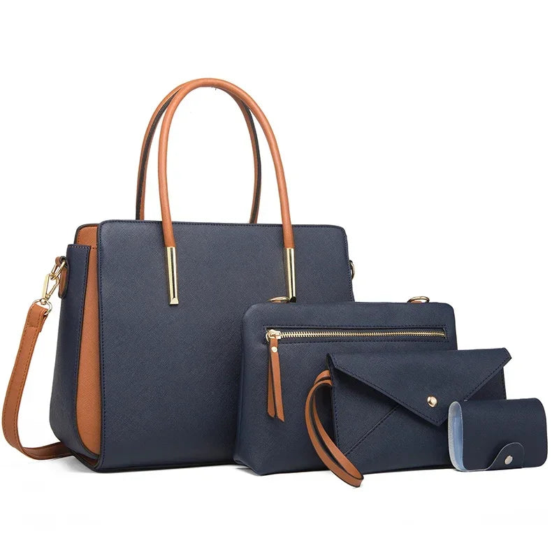Sac bandoulière femme en similicuir 4 Pièces - Lysa