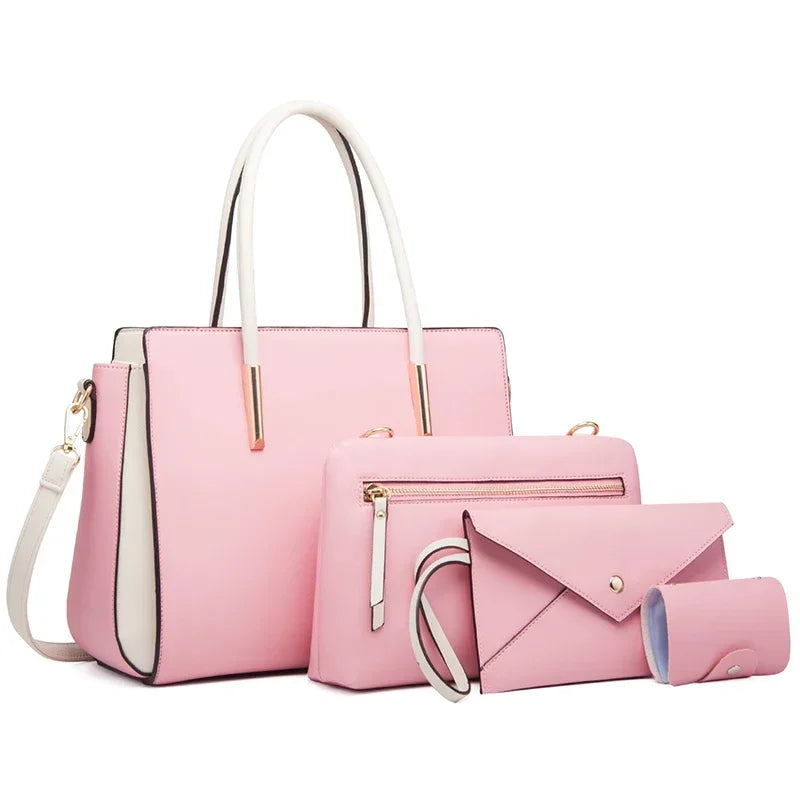 Sac bandoulière femme en similicuir 4 Pièces - Lysa