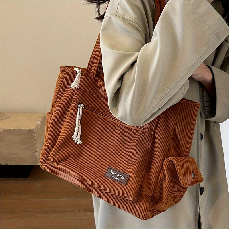 Sac bandoulière multi-poches grande capacité - Aline