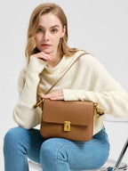 Mini sac bandoulière en similicuir carré - Livia
