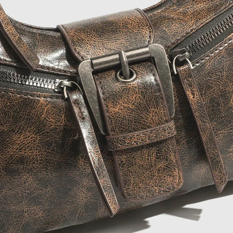 Sac bandoulière femme en similicuir avec sangle réglable - Loris