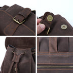 Sac à Dos Cuir Femme Vintage Café | Chloé