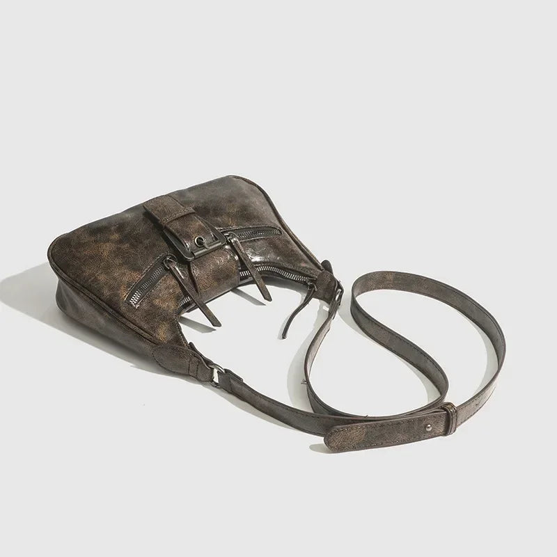 Sac bandoulière femme en similicuir avec sangle réglable - Loris