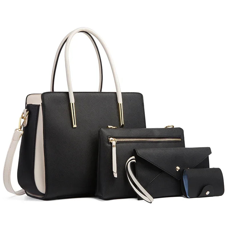 Sac bandoulière femme en similicuir 4 Pièces - Lysa