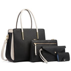 Sac bandoulière femme en similicuir 4 Pièces - Lysa