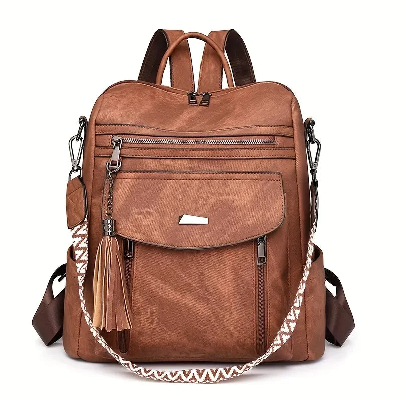 Sac à Dos Femme Grande Capacité Marron | Camille II