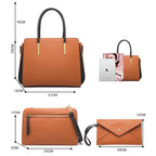 Sac bandoulière femme en similicuir 4 Pièces - Lysa